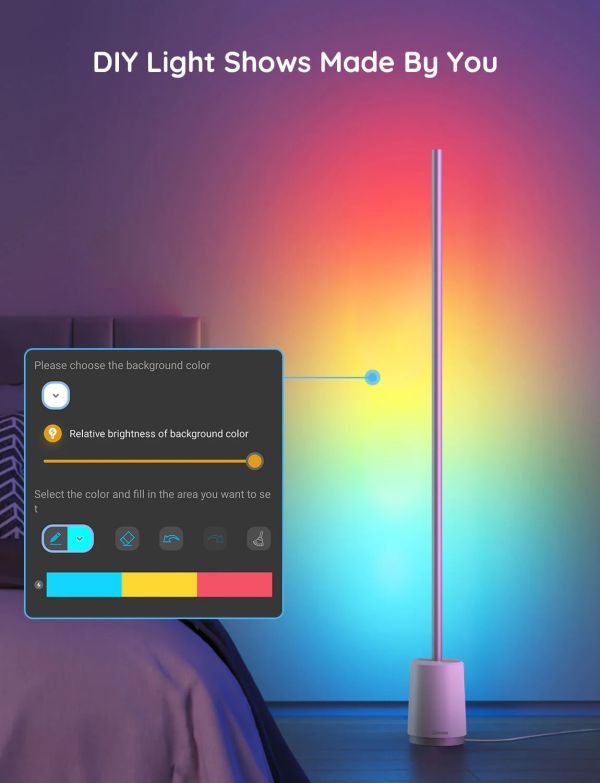 Govee Lyra RGBICWW Corner Floor Lamp