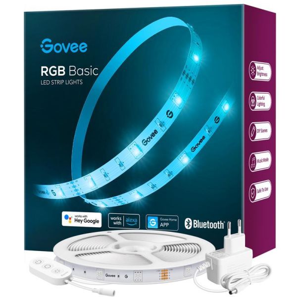 Govee LED Strip 5-m Alexa Smart RGB WiFi LED Strip (SKU updated, no changes of products and package)