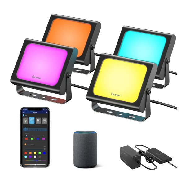 Govee RGBICWW LED Smart Flood Lights