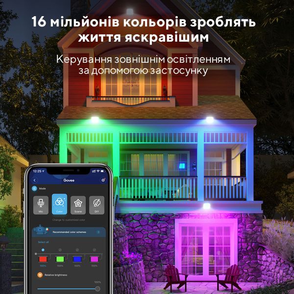 Govee RGBICWW LED Smart Flood Lights