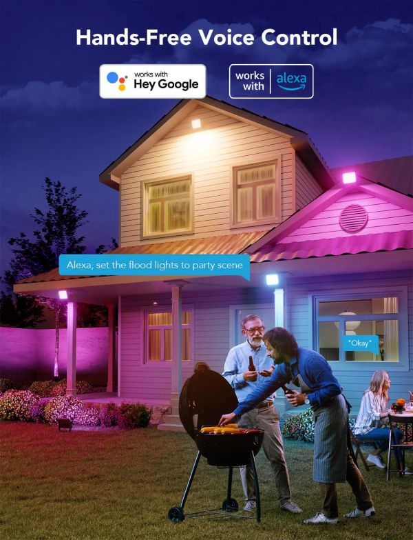 Govee RGBICWW LED Smart Flood Lights