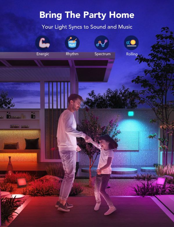 Govee RGBICWW LED Smart Flood Lights