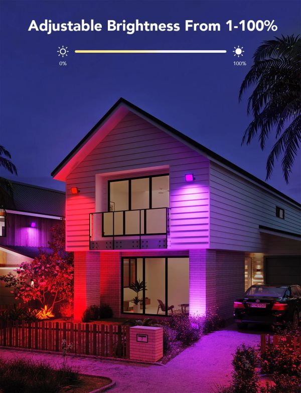 Govee RGBICWW LED Smart Flood Lights