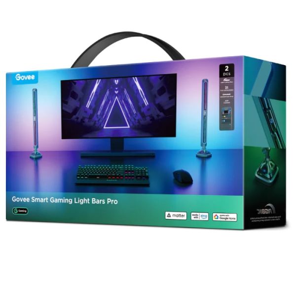 Govee H6048 Govee Gaming Light Bars Pro, RGBIC, WI-FI/Bluetooth, чорний
