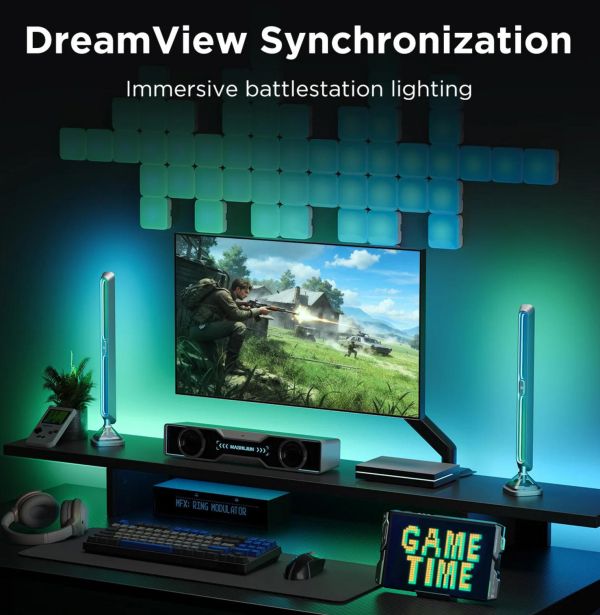 Govee H8630 LED Gaming Pixel Light 32x32 Pixels, RGBIC, WI-FI/Bluetooth, сірий