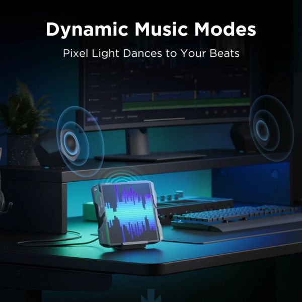 Govee H8630 LED Gaming Pixel Light 32x32 Pixels, RGBIC, WI-FI/Bluetooth, сірий