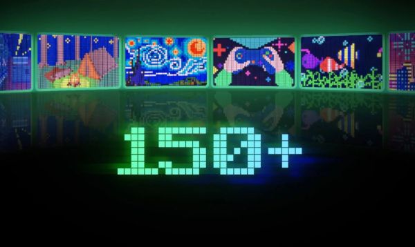 Govee H8630 LED Gaming Pixel Light 32x32 Pixels, RGBIC, WI-FI/Bluetooth, сірий