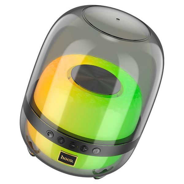 Hoco BS58 Crystal colorful luminous  portable speaker Magic black night