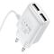 Wall charger “C82A Real power” EU dual port with built-in wire