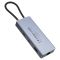 Hoco HB52 Wow 8-in-1 multi-function converter(HDTV+RJ45+SD/TF+PD+Type-C3.0+USB3.0*2) deep space gray