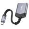 Hoco UA25 2-in-1 card reader Type-C metal gray