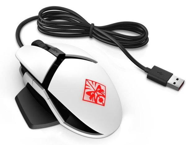 OMEN Reactor, HP, Mouse, Gaming, White 7ZF19AA.