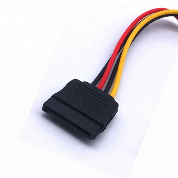 Molex 4 Pin Power to 15 pin SATA Female
