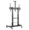 TV stand: Gembird TVS-100T-02 Height adjustable TV floor stand with caster wheels 60" - 100"