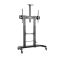 TV stand: Gembird TVS-100T-02 Height adjustable TV floor stand with caster wheels 60" - 100"