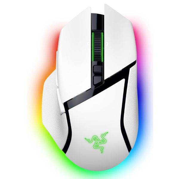 Razer Mouse Basilisk V3 Pro 35K, RGB, USB-A/WL/BT, white