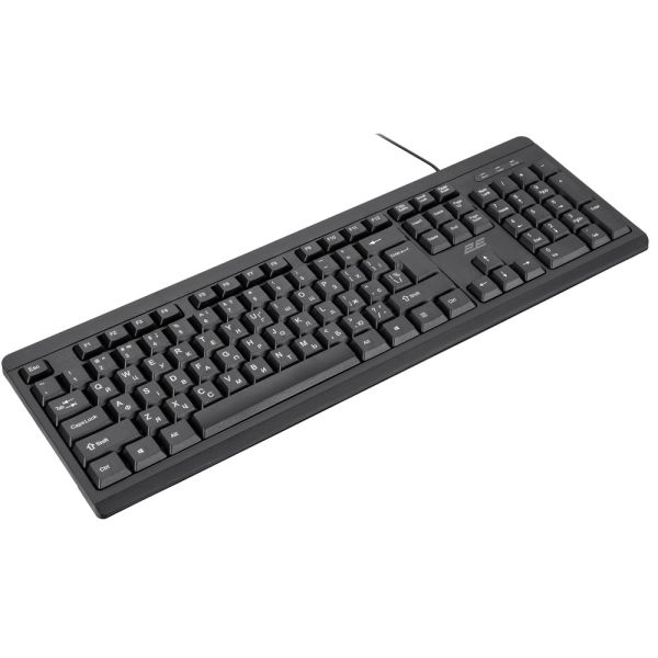 2E Keyboard membrane KS108 104key, USB-A, EN/UK, black