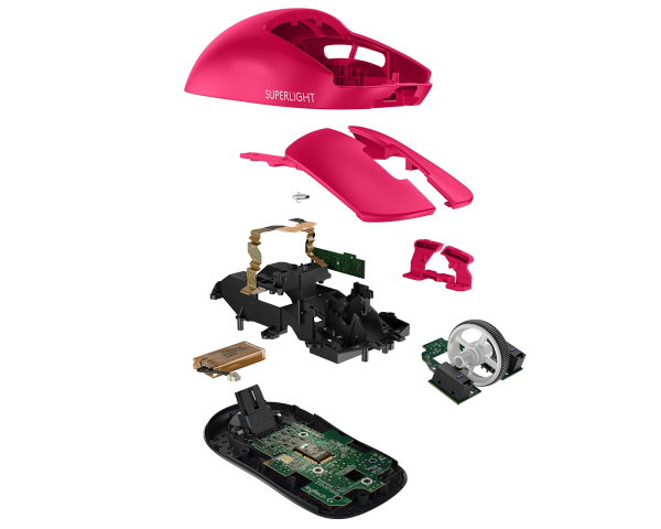 LOGITECH G PRO X SUPERLIGHT Wireless Gaming Mouse - MAGENTA - EER2