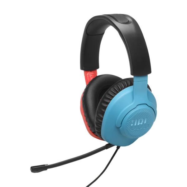 JBL Quantum 100N Gaming Headphones Blue/Red