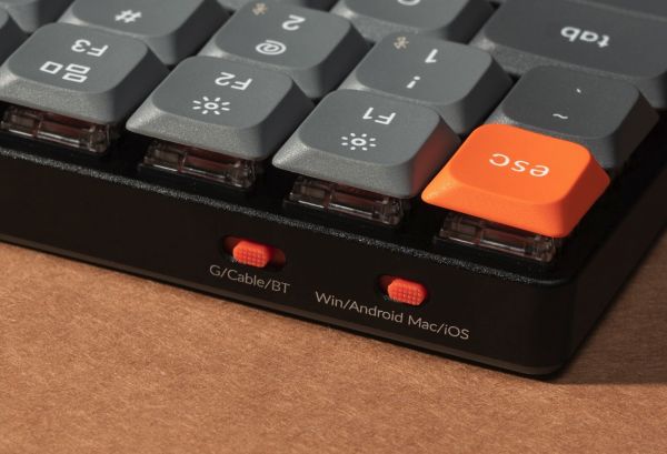 Mechanical keyboard Keychron K3 MAX 84Key, K pro Red, WL/BT/USB-A, Hot-swap, QMK, EN, RGB