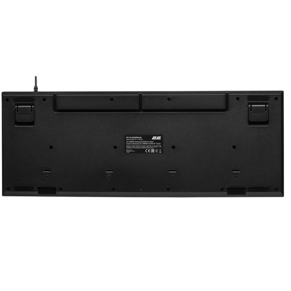 2E GAMING Membrane keyboard KG300 114key, USB-A, EN/RU, LED, black