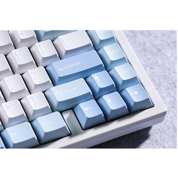 keyboard MCHOSE G75 Pro, Cabbage Tofu V2, USB-A/WL/BT, RGB, синій