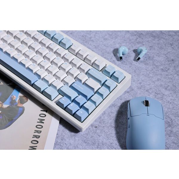 keyboard MCHOSE G75 Pro, Cabbage Tofu V2, USB-A/WL/BT, RGB, синій