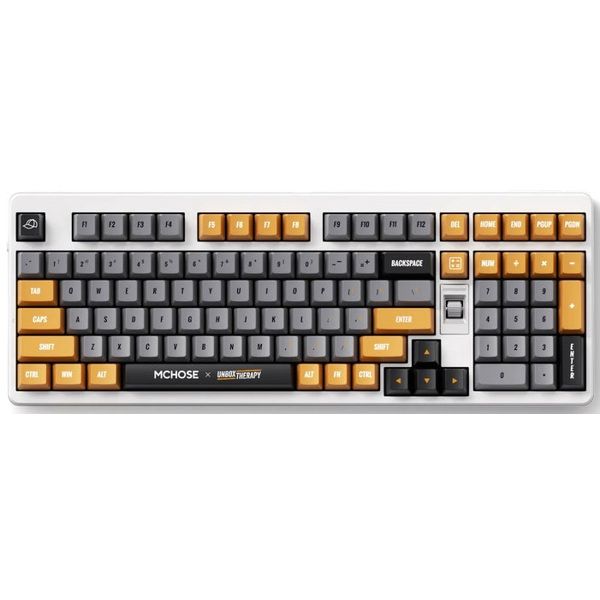 keyboard MCHOSE x Unbox Therapy UT98, Icy Creamsicle, USB-A/WL/BT, RGB, Retro Therapy