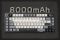 Royal Kludge RK L75-KB-XW RGB Mechanical Keyboard, Beige Switch, Hot Swappable, Wireless, Type-C, Bluetooth, 2.4GHz, Knight Black