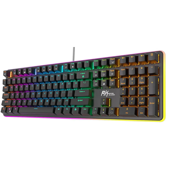Royal Kludge RK 918 Mechanical Keyboard, Brown switch, Wired, USB, Black