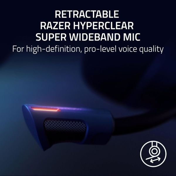 Razer Gaming Headset Kraken V4 Pro, mini-jack/USB-A/BT/WL, RGB, black