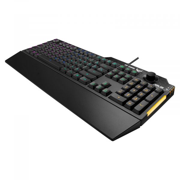 ASUS TUF Gaming K1 USB RU RGB , Black 90MP01X0-BKRA00