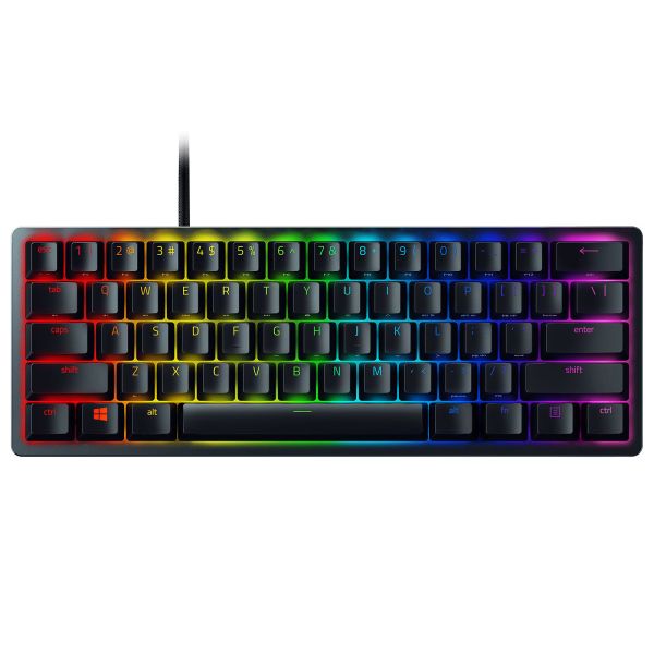 Razer Keyboard mechanical Huntsman Mini 61key, Red Switch, USB-A, EN, RGB, black