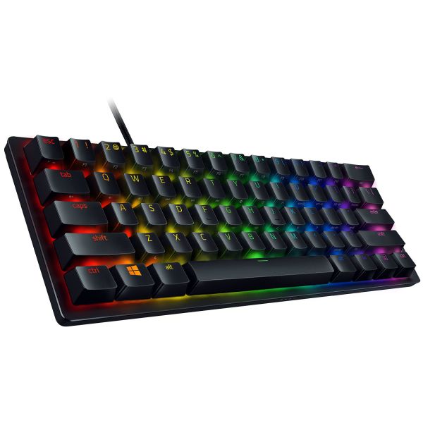 Razer Keyboard mechanical Huntsman Mini 61key, Red Switch, USB-A, EN, RGB, black