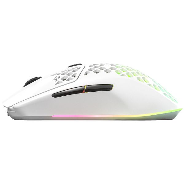 SteelSeries Mouse Aerox 3, RGB, USB-A/WL/BT, Snow