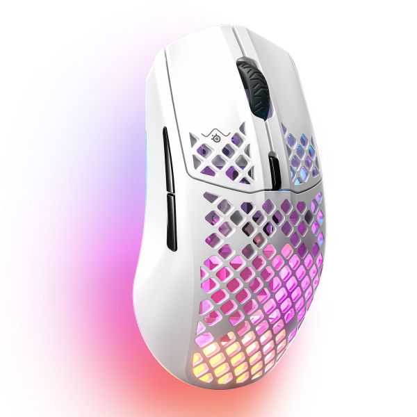 SteelSeries Mouse Aerox 3, RGB, USB-A/WL/BT, Snow