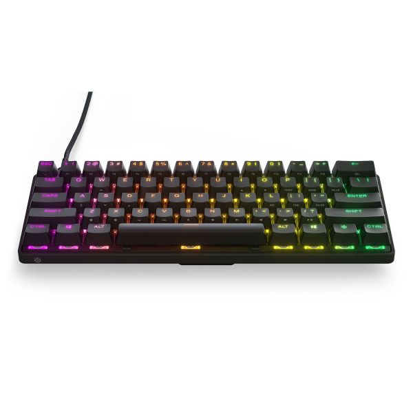 SteelSeries Keyboard mechanical Apex Pro Mini 61key, HyperMagnetic Switch, USB-A/WL, EN, RGB, black