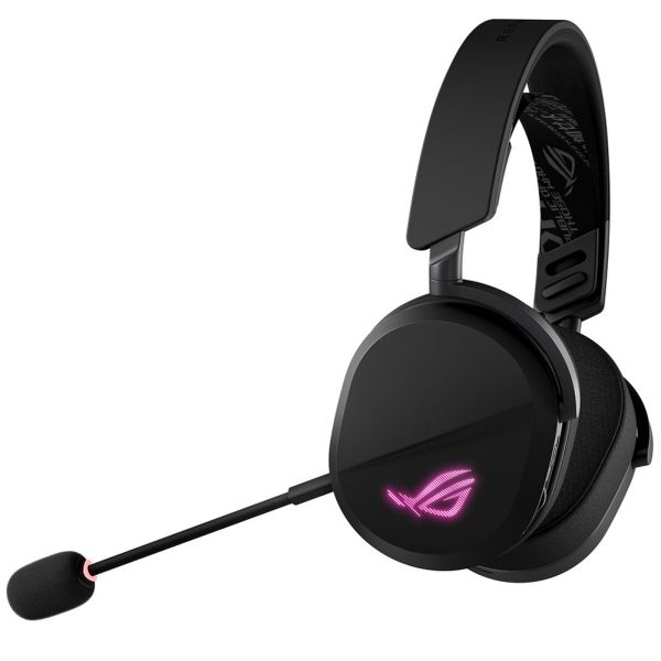 Headset: Asus ROG Pelta RGB Gaming Wireless Bluetooth Headset Black - 90YH0410-BHUA00