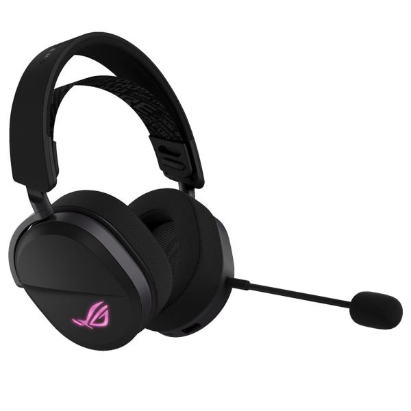 Headset: Asus ROG Pelta RGB Gaming Wireless Bluetooth Headset Black - 90YH0410-BHUA00