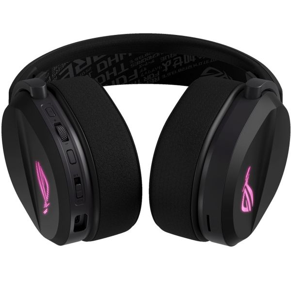Headset: Asus ROG Pelta RGB Gaming Wireless Bluetooth Headset Black - 90YH0410-BHUA00
