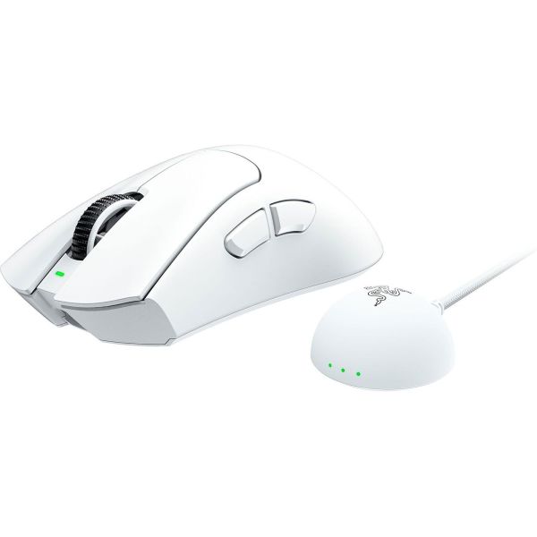 Razer Mouse DeathAdder V4 Pro Gen-2, RGB, USB-A/WL/BT, white