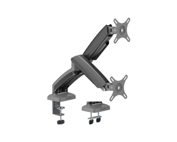 Monitor Arm: Vertex VX-2MA-01G Elegance Dual Screen Mechanical Spring Monitor Arm 17"-32"