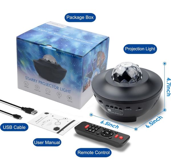 Light uP Your Space ADventure Starry Projector Light