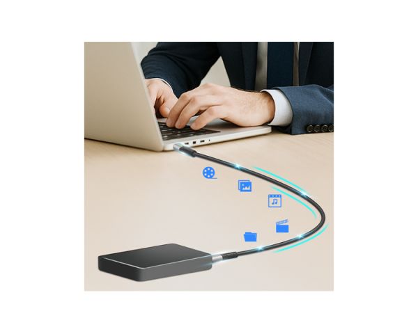 Cable: Logilink CU0434 4K/60Hz USB Type-C Gen2x2 100W 20Gbps LED Metal Black 2m