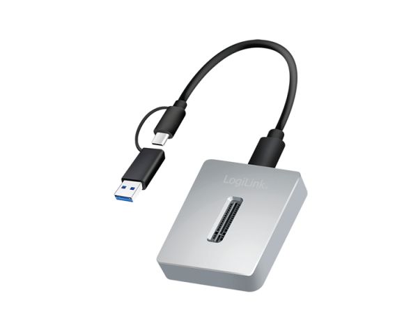 Docking Station: Logilink QP0034 1-Port USB 3.2 Gen2 10 Gbit/s M.2 NVMe (PCIe) Docking Station Aluminum