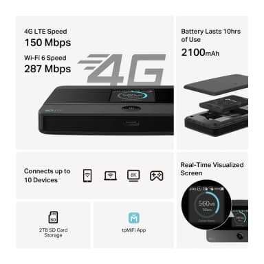 TP-Link, M7352, Router, 4G LTE Mobile Wi-Fi
