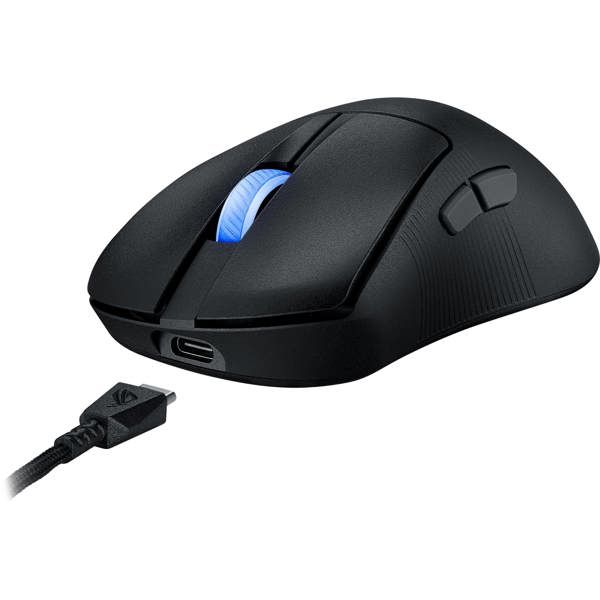 ASUS Mouse ROG Keris II Ace, RGB, USB-A/WL/BT, black
