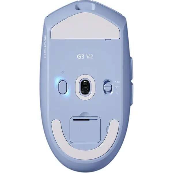 Mouse MCHOSE G3 V2, USB-A/WL/BT, синій