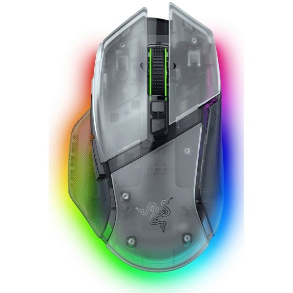 Razer Mouse Basilisk V3 Pro 35K, RGB, USB-A/WL/BT, Phantom White Ed.