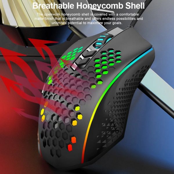 Redragon Memeanlion honeycomb Wired gaming mouse Optical